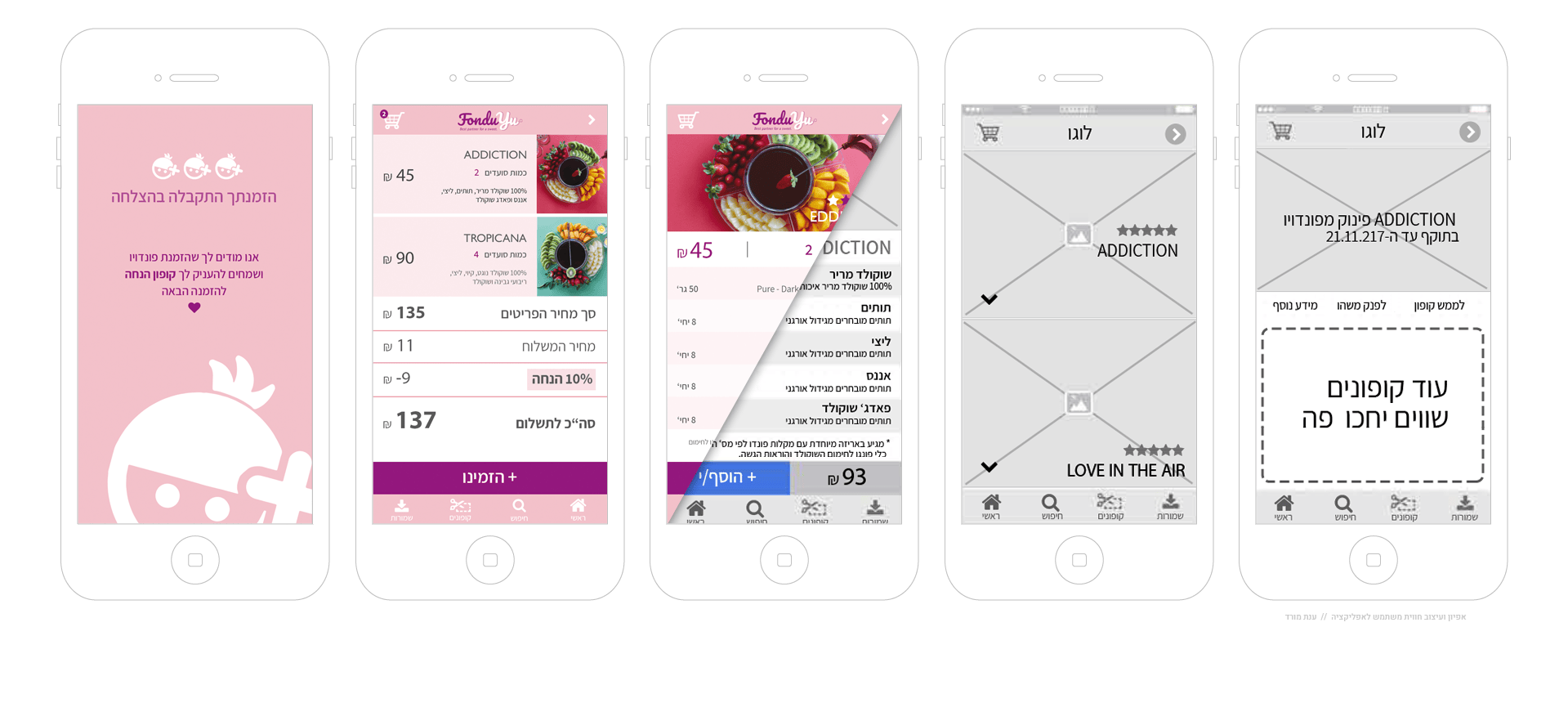 אפיון ועיצוב ux/ui